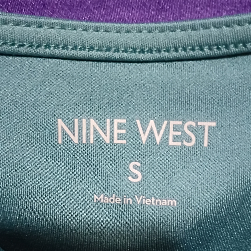 Nine West Sage Green Square Neck Tank - Picture 2 of 7
